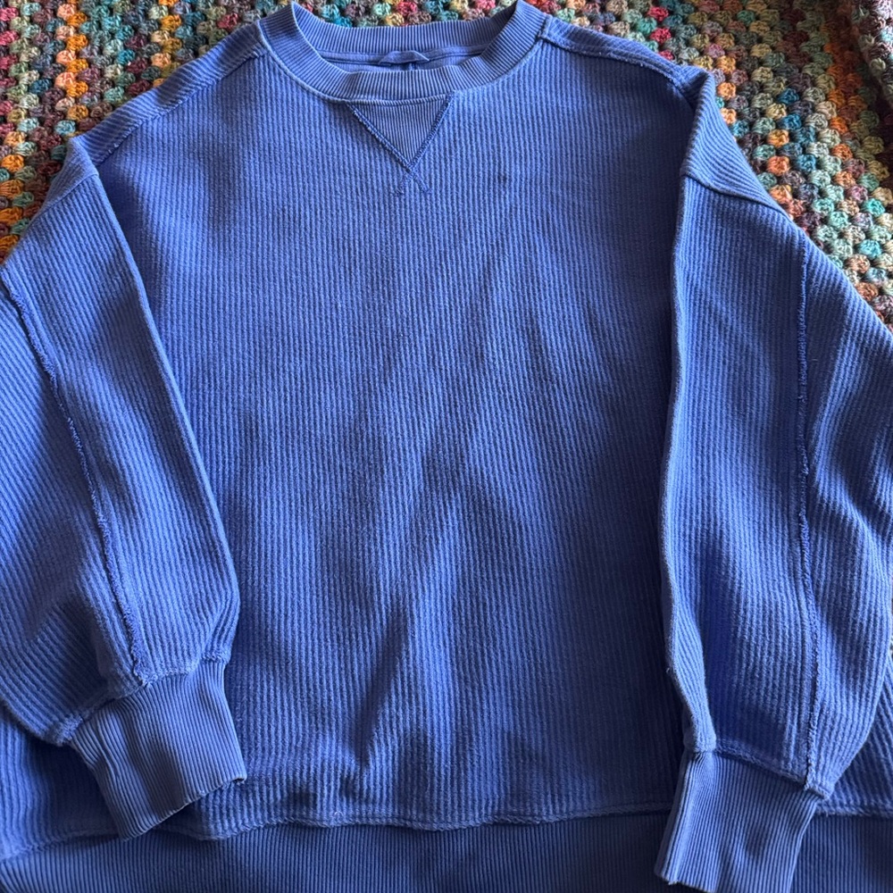 Womens Blue Aerie Sweater